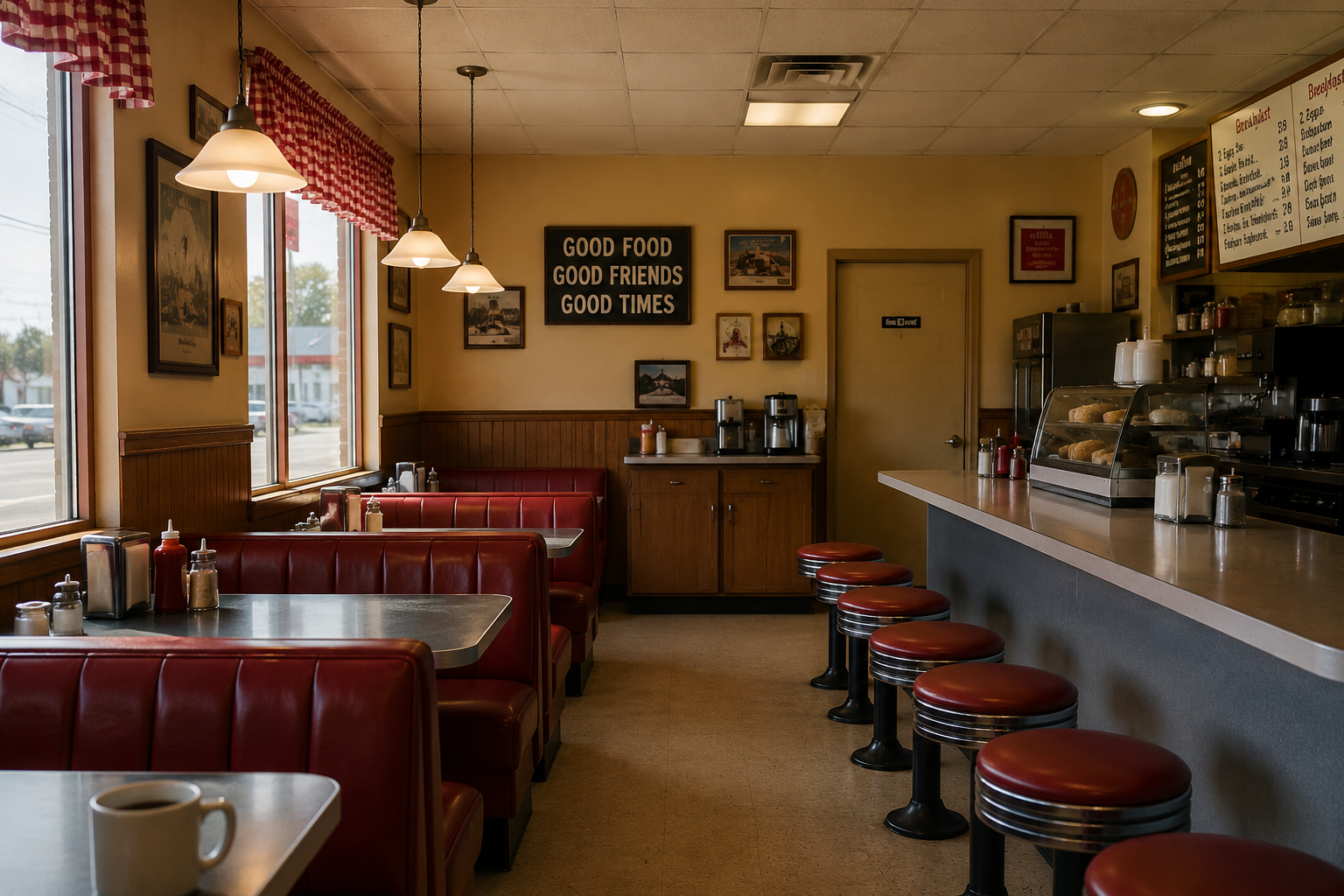 Practical diner set at Colorado Creative Studios